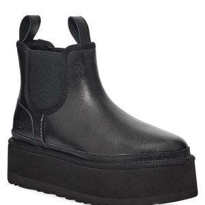 UGG Neumal Platform Chelsea Boots Black size 10